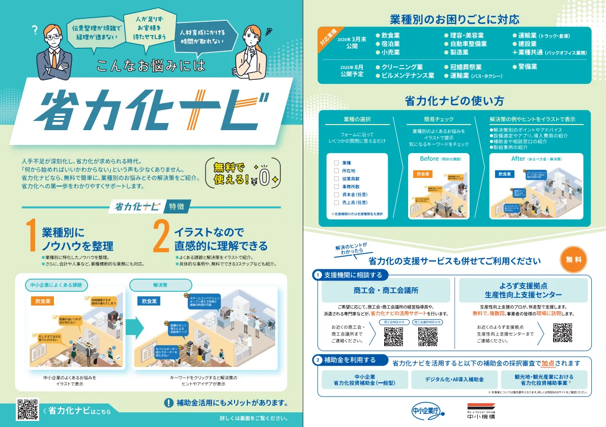省力化ナビチラシ